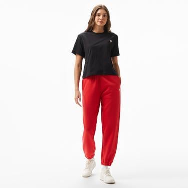  Guess Boxy Mini Organic Cotton 160Gsm Kadın Siyah T-Shirt