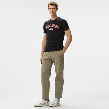 Guess Slim Guess Organic Cotton 160Gsm Erkek Siyah T-Shirt