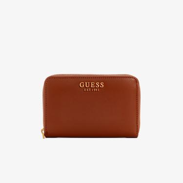  Guess Laurel Large Zip Occhiali Kadın Kahverengi Cüzdan