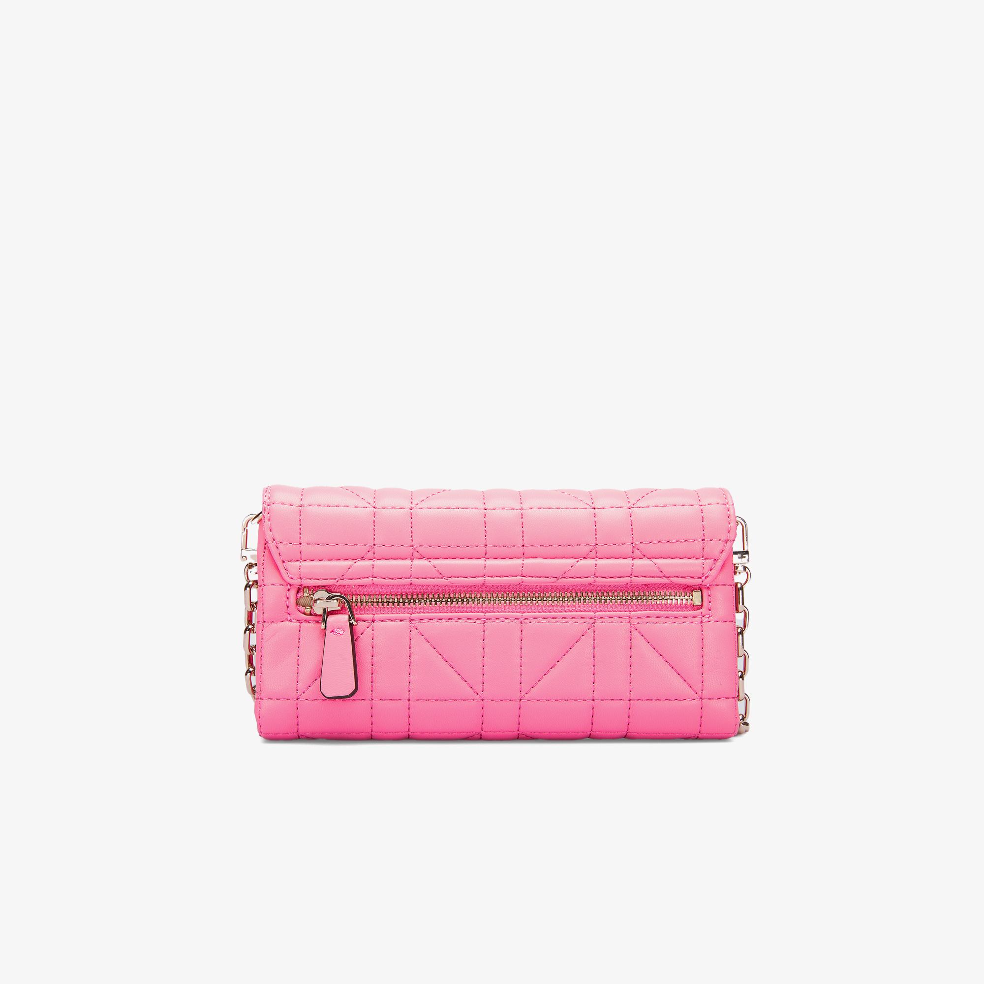 Guess Brera Triple Assia Crossbody Flap Organizer Kadın Pembe Çapraz Askılı Çanta