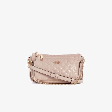  Guess Small Satchel 22710 Kadın Pembe Çapraz Askılı Çanta