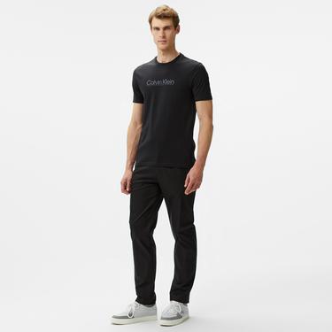  Calvin Klein Tech Cotton-Stretch Erkek Siyah Kargo Pantolon