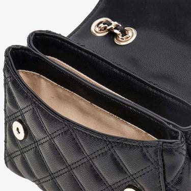  Guess Spark Micro Mini Giully Mini 2 Comp Convertible Flp Kadın Siyah Çapraz Askılı Çanta