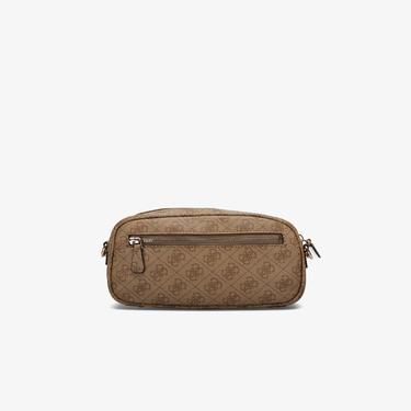  Guess Power Play Tech Tote Canal Crossbody Top Zip Kadın Kahverengi Çapraz Askılı Çanta