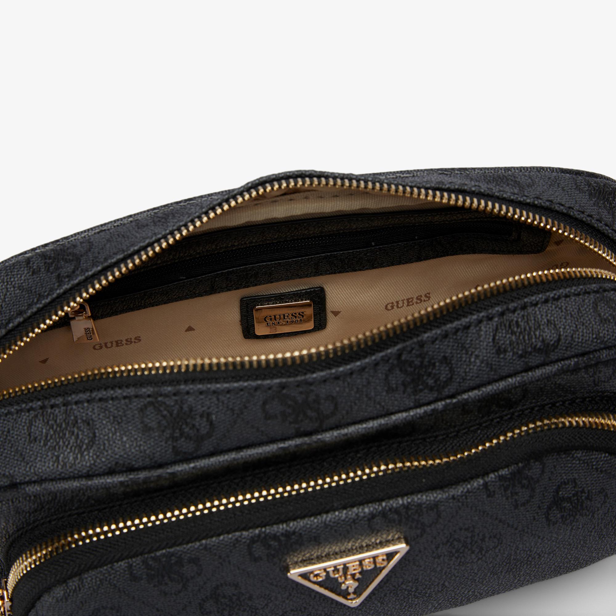 Guess Power Play Tech Tote Canal Crossbody Top Zip Kadın Antrasit Çapraz Askılı Çanta