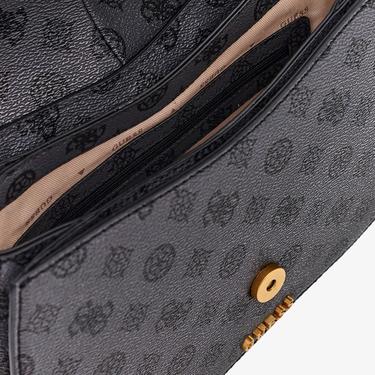  Guess Kuba Tri Compartment 29200 Kadın Antrasit Omuz Çantası