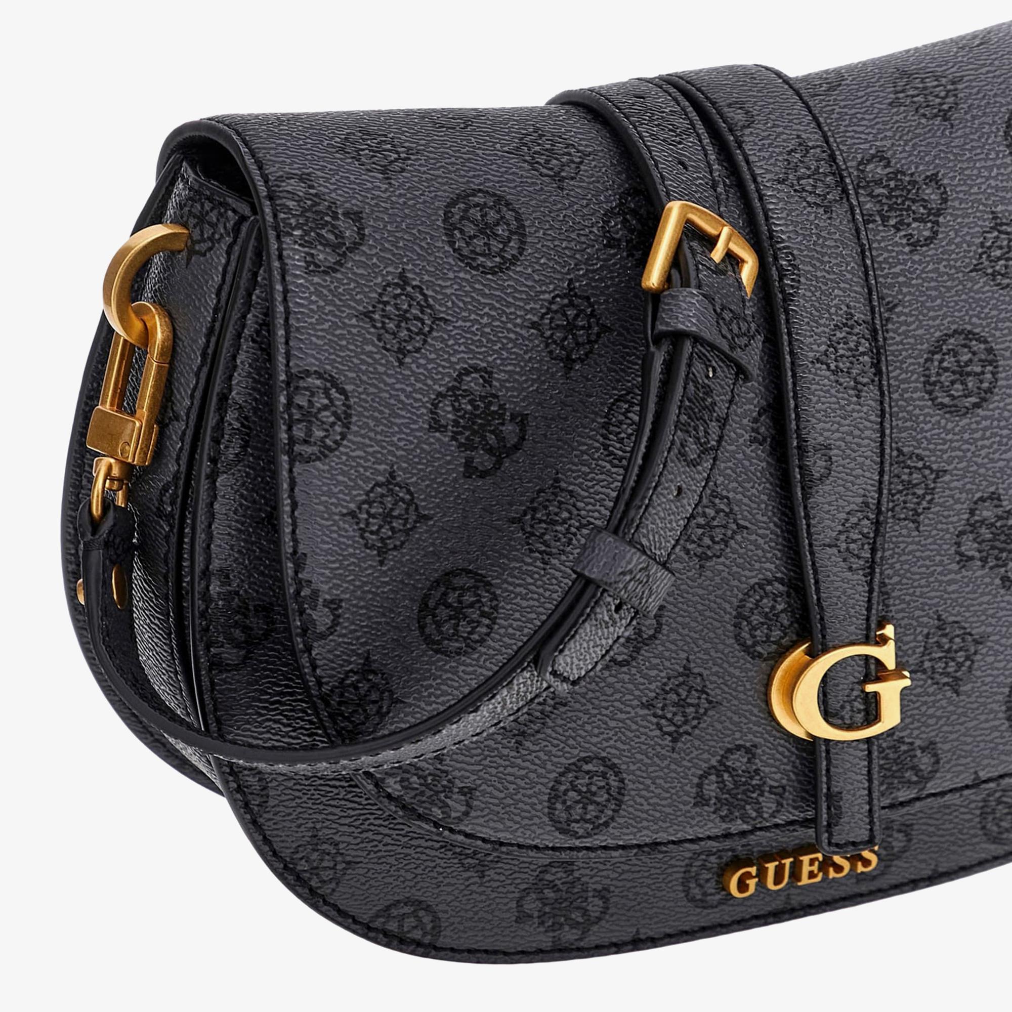 Guess Kuba Tri Compartment 29200 Kadın Antrasit Omuz Çantası