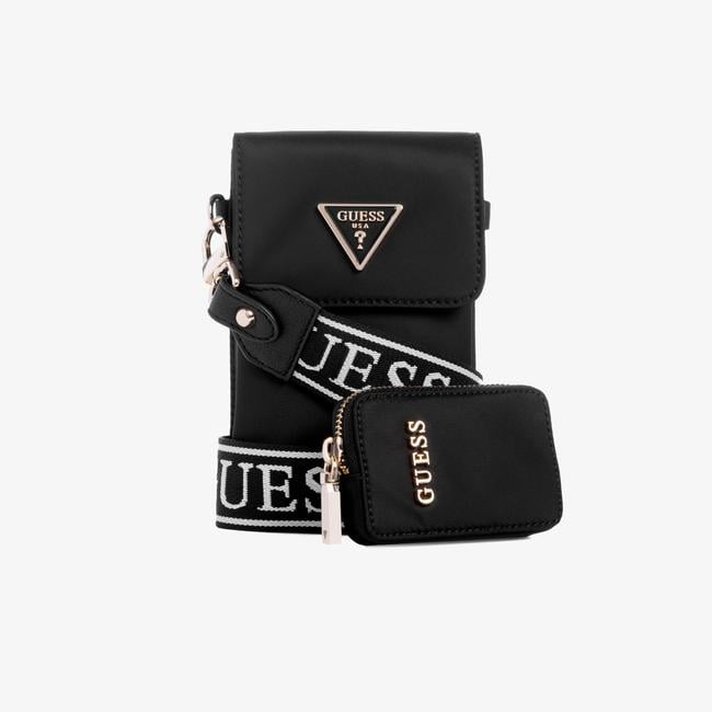  Guess Latona Mini Tote 11810 Kadın Siyah Çapraz Askılı Çanta