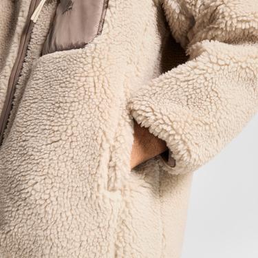  Converse Erkek Dik Yaka Çift Taraflı Bej Mont