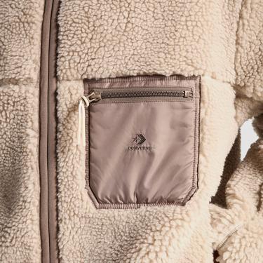  Converse Erkek Dik Yaka Çift Taraflı Bej Mont