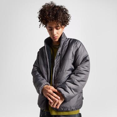  Converse Erkek Dik Yaka Çift Taraflı Siyah Mont