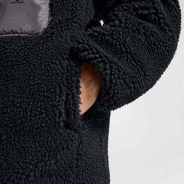  Converse Erkek Dik Yaka Çift Taraflı Siyah Mont