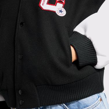  Converse Kadın Dik Yaka Siyah Bomber Ceket