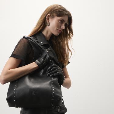  Alikae Siyah Kadın Deri Yelek