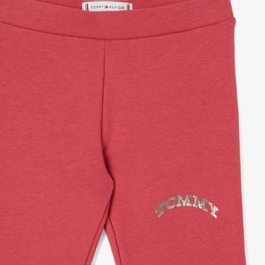  Tommy Hilfiger Tommy Foil Legging Çocuk Pembe Tayt