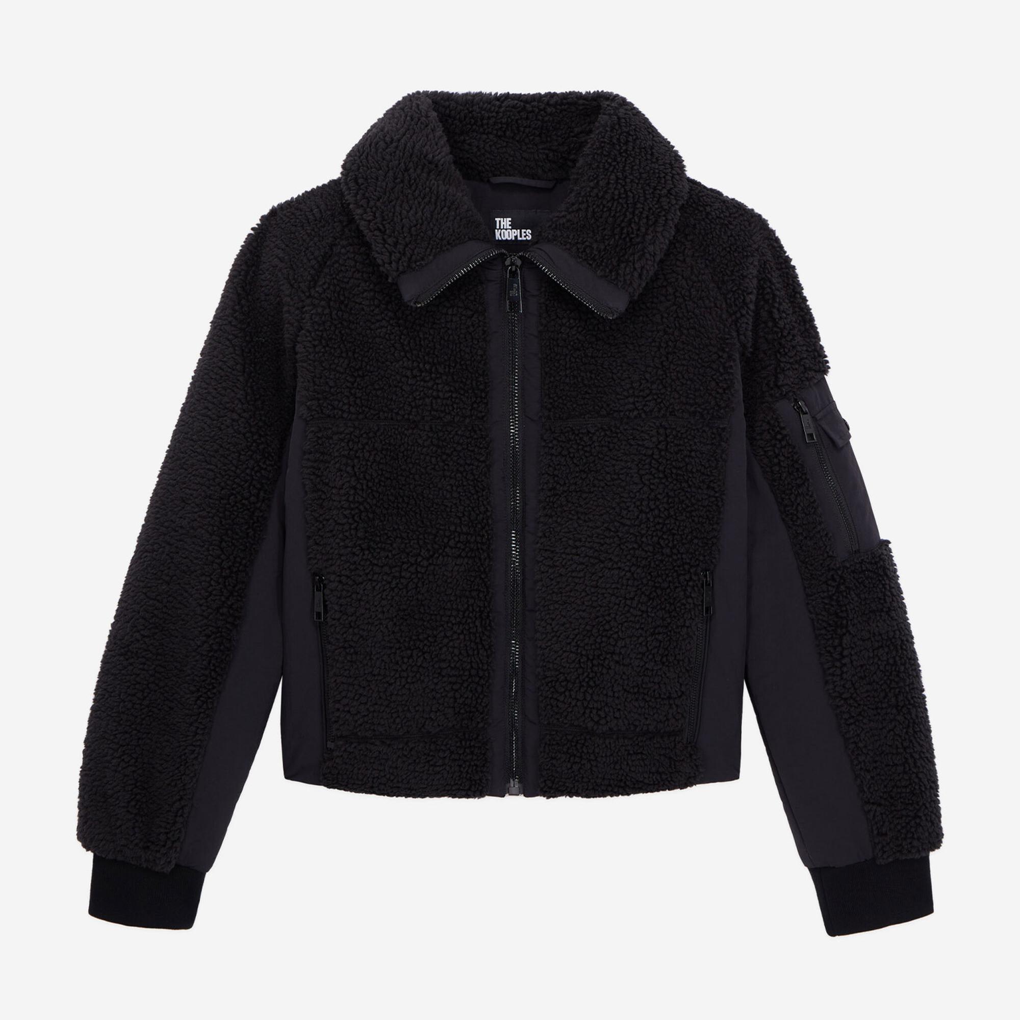 KADIN SİYAH POLAR CEKET