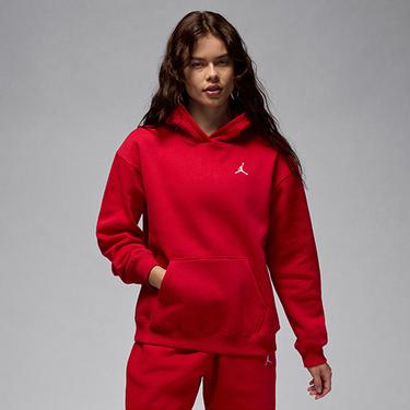  Jordan Jordan Brooklyn Fleece Pullover Kadın Kırmızı Sweatshirt