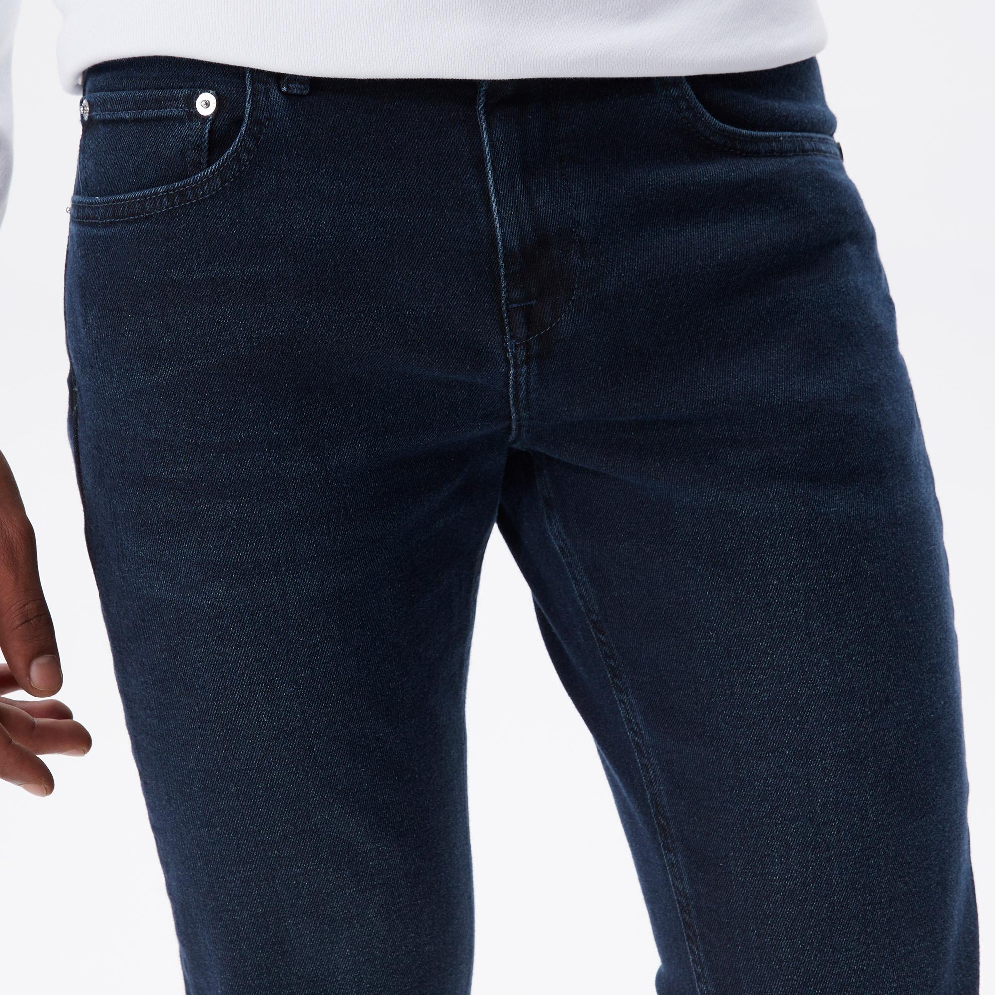 Erkek Slim Fit Lacivert Jean Pantolon