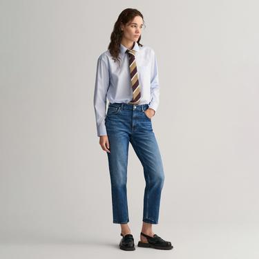  GANT Kadın Mavi Slim Fit Jean Pantolon