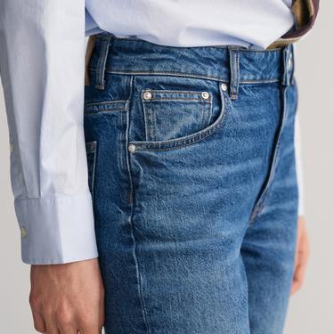  GANT Kadın Mavi Slim Fit Jean Pantolon