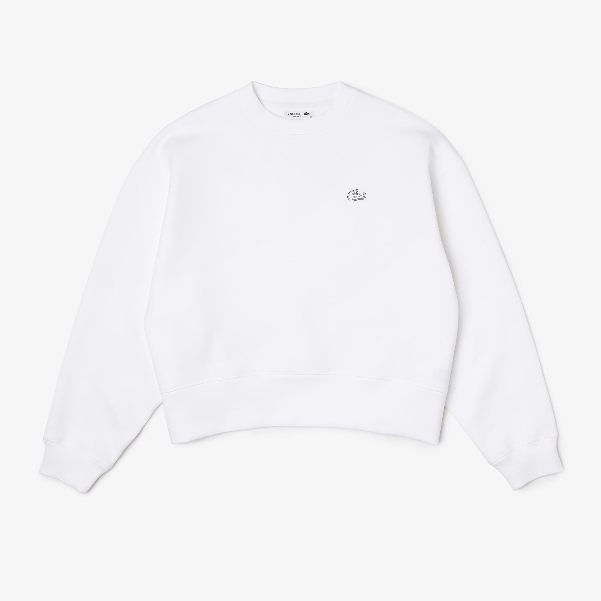Lacoste Kadın Beyaz Günlük Sweatshirt
