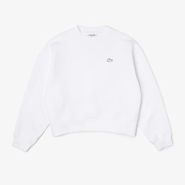  Lacoste Kadın Beyaz Günlük Sweatshirt