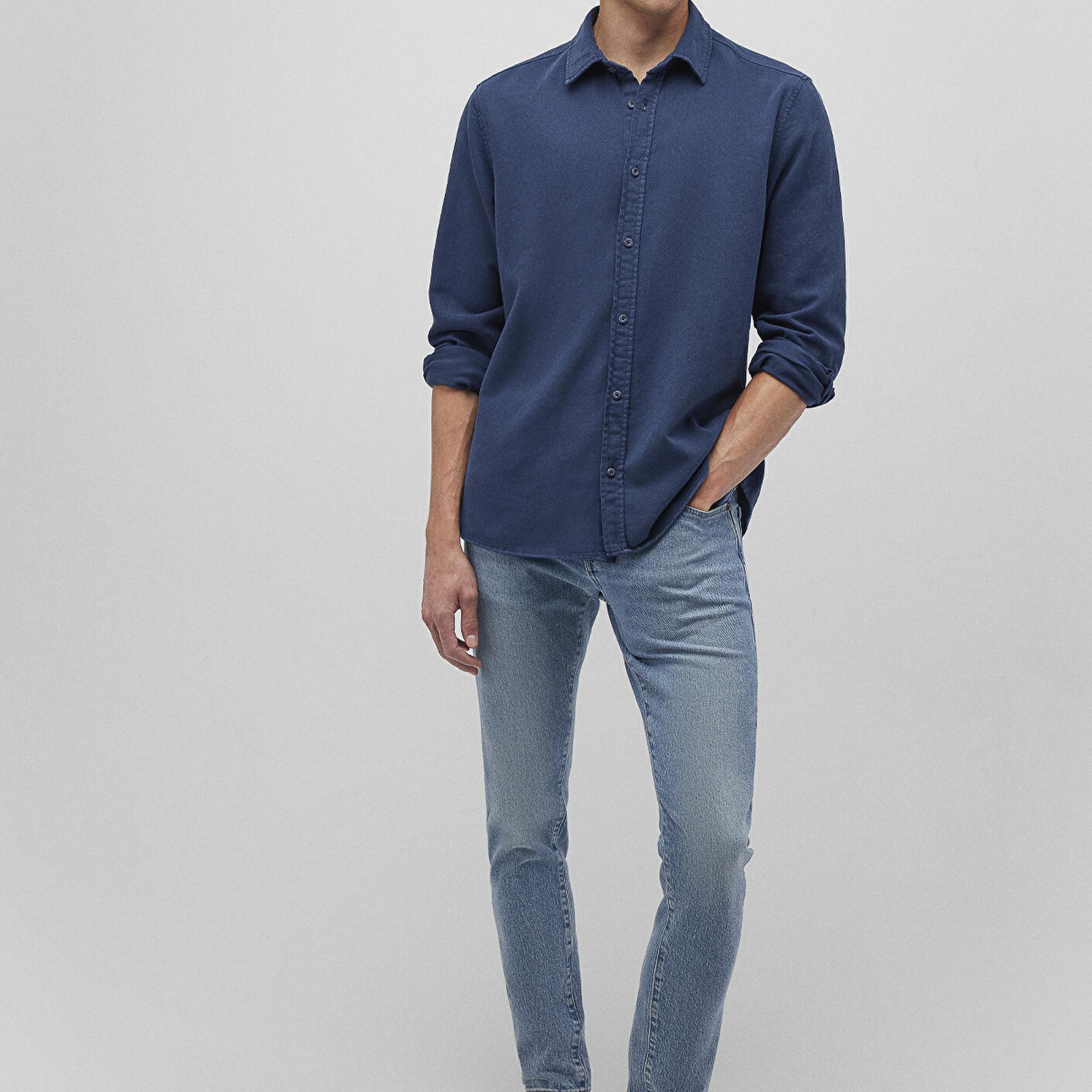 Mavi Lacivert Gömlek Regular Fit / Normal Kesim 0211247-70720