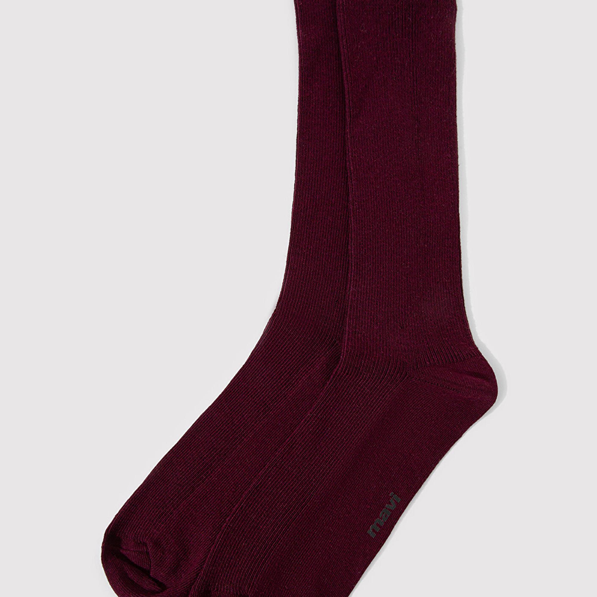 Mavi Bordo Soket Çorap 1911884-70434