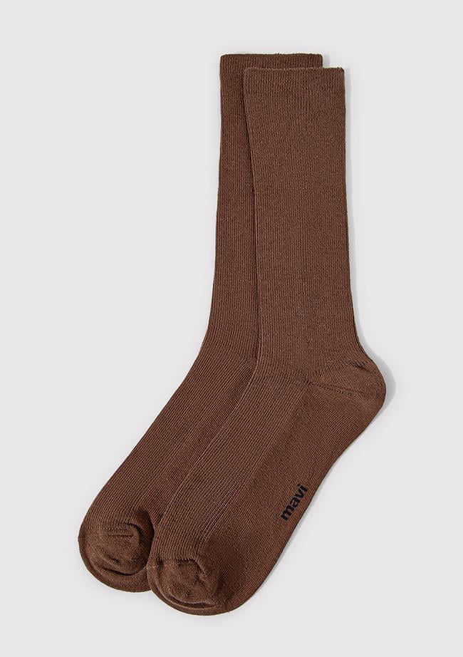  Mavi Kahverengi Soket Çorap 1911884-82337