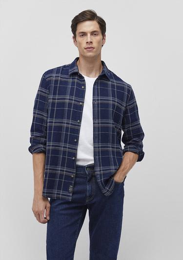  Mavi Kareli Lacivert Gömlek Slim Fit / Dar Kesim 0211269-88669