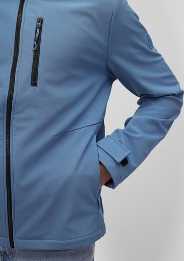  Mavi Kapüşonlu Mavi Ceket Slim Fit / Dar Kesim 0110351-70744