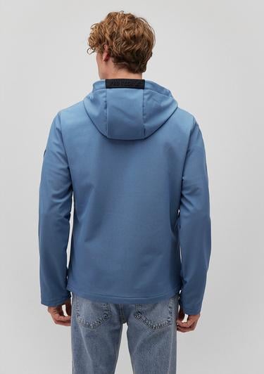  Mavi Kapüşonlu Mavi Ceket Slim Fit / Dar Kesim 0110351-70744