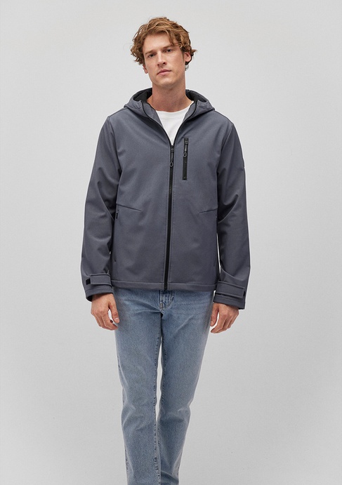  Mavi Kapüşonlu Lacivert Ceket Slim Fit / Dar Kesim 0110351-80776