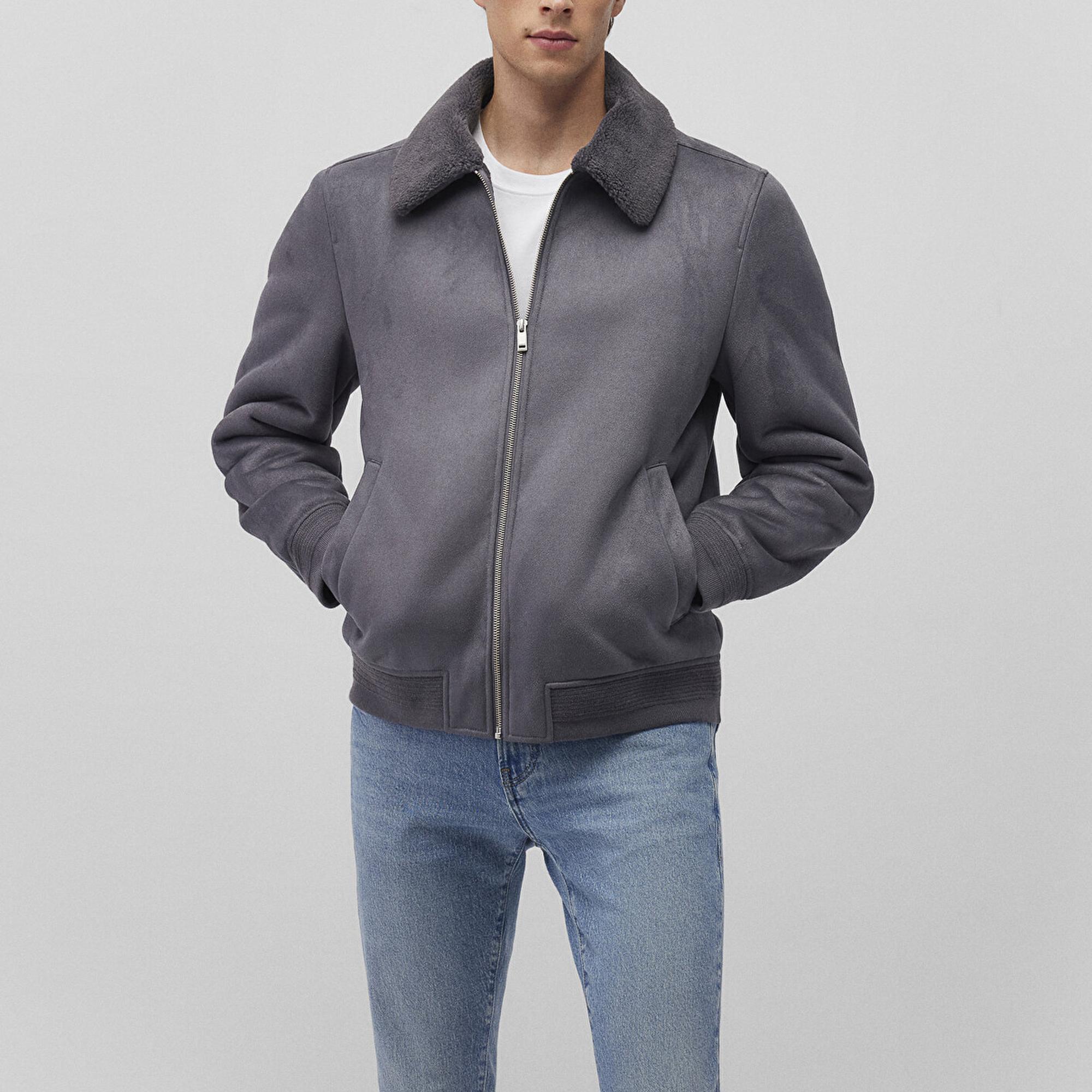 Mavi Lacivert Suni Deri Ceket Regular Fit / Normal Kesim 0110450-80776