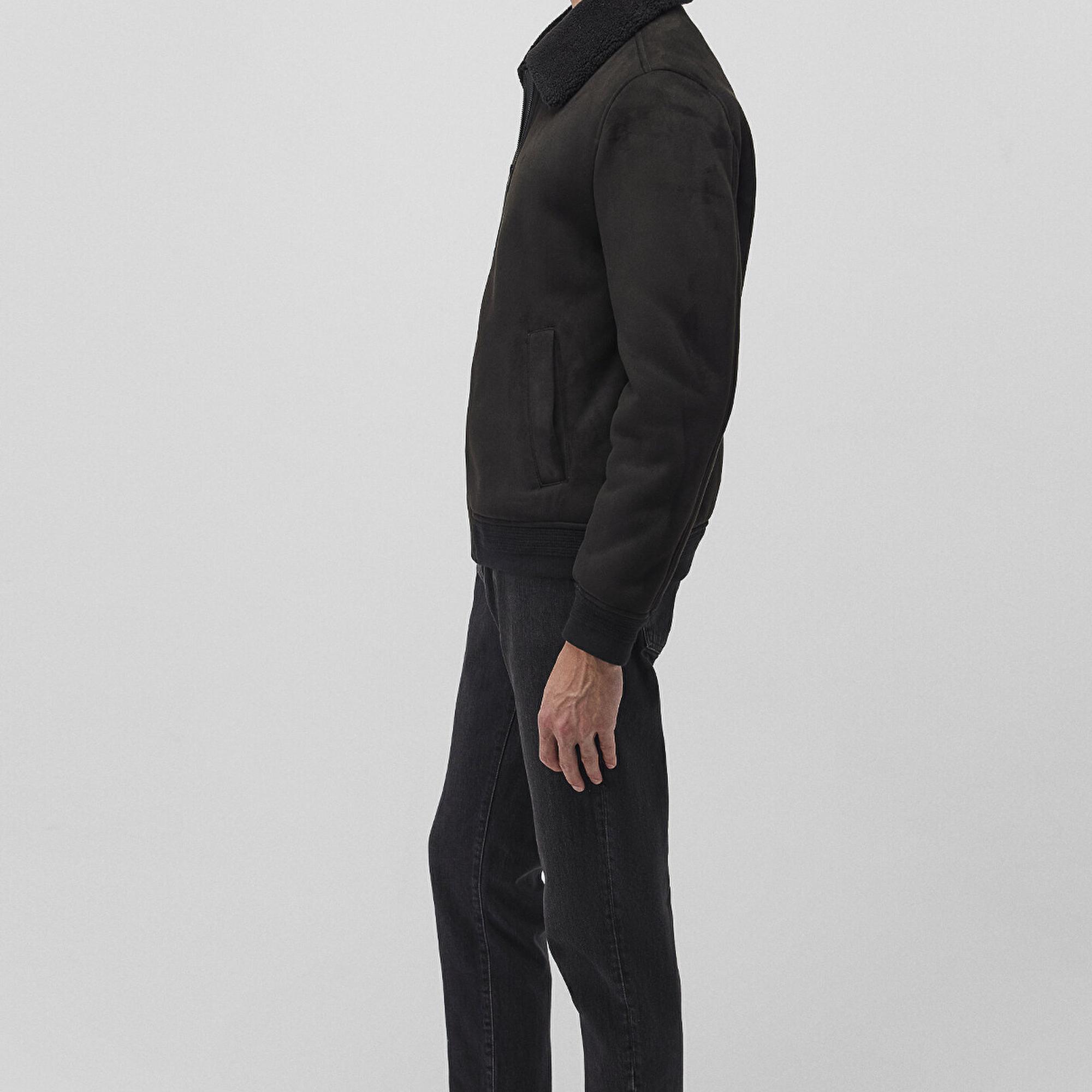 Mavi Siyah Suni Deri Ceket Regular Fit / Normal Kesim 0110450-900