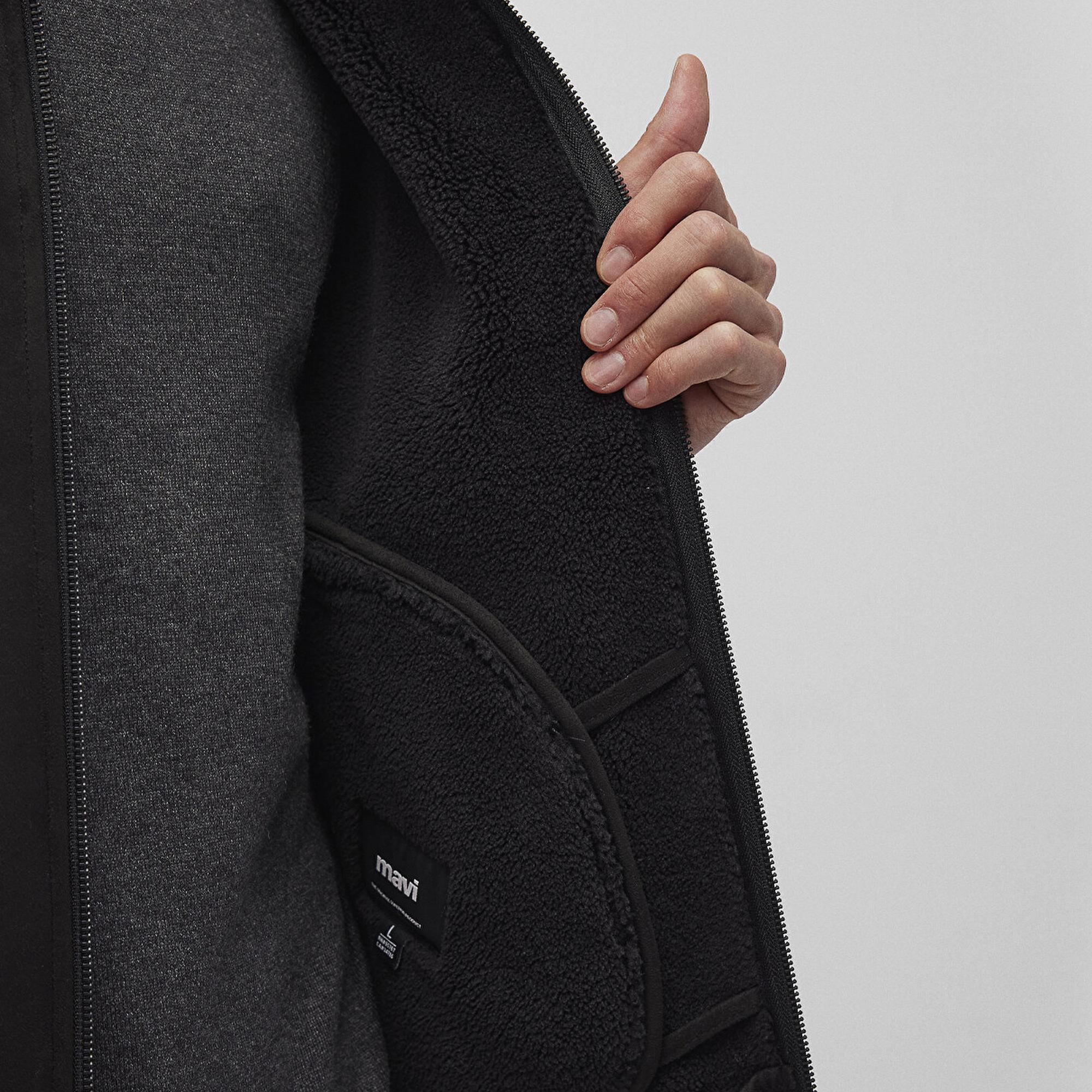 Mavi Siyah Suni Deri Ceket Regular Fit / Normal Kesim 0110450-900