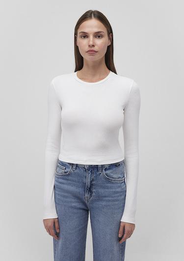  Mavi 2li Uzun Kollu Crop Basic Tişört Crop / Kısa Kesim 1613021-88467