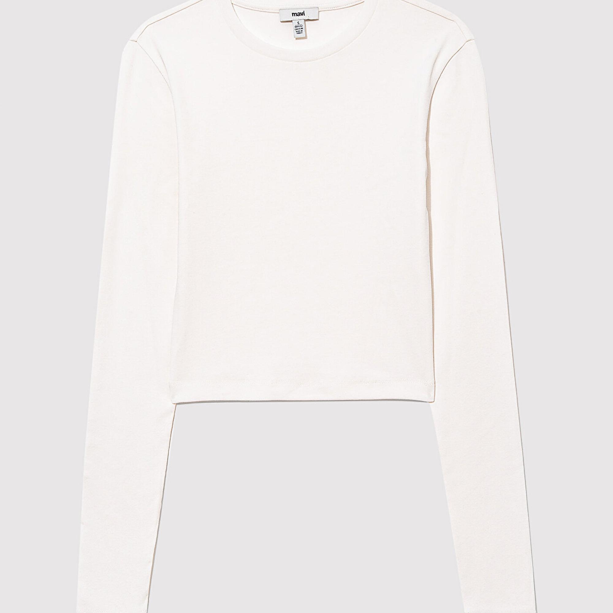 Mavi 2li Uzun Kollu Crop Basic Tişört Crop / Kısa Kesim 1613021-88467