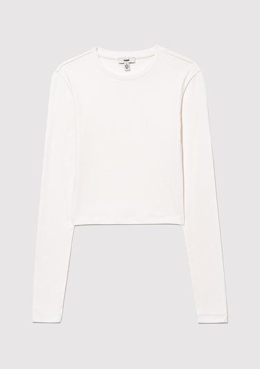  Mavi 2li Uzun Kollu Crop Basic Tişört Crop / Kısa Kesim 1613021-88467