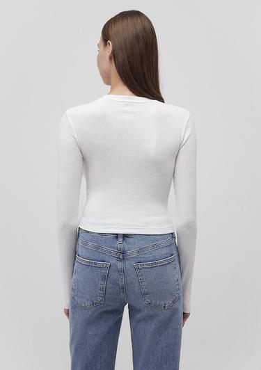  Mavi 2li Uzun Kollu Crop Basic Tişört Crop / Kısa Kesim 1613021-88467