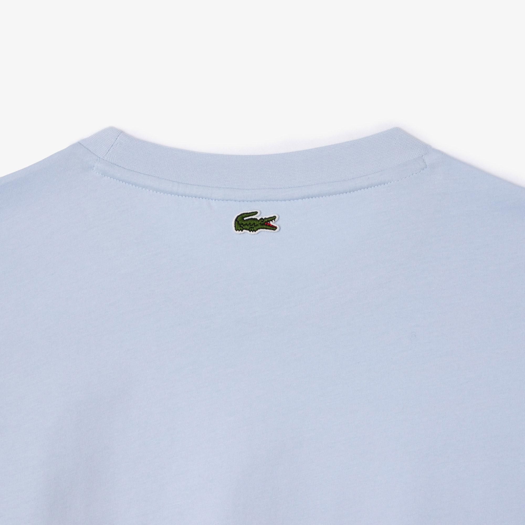 Kadın Relaxed Fit Bisiklet Yaka Mavi T-Shirt