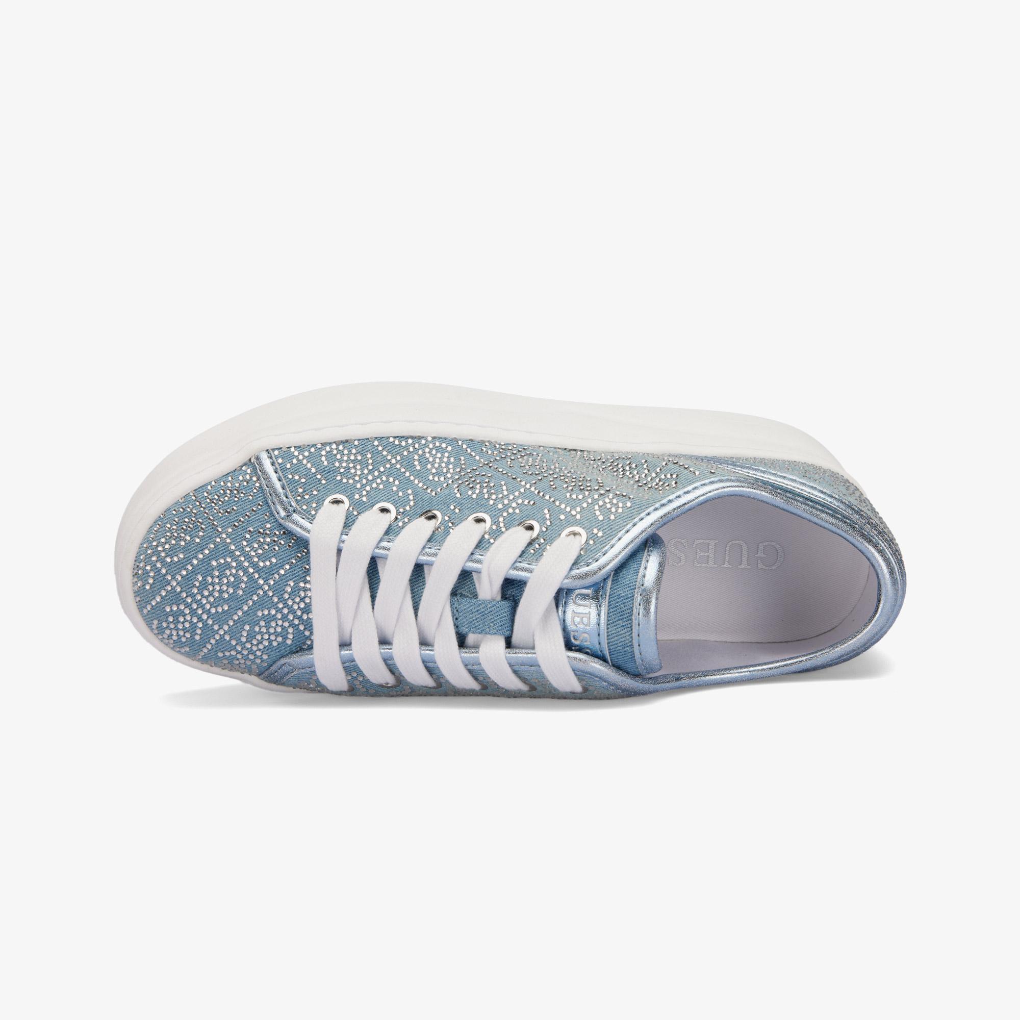 Guess Queeny Denim Kadın Mavi Spor Ayakkabı