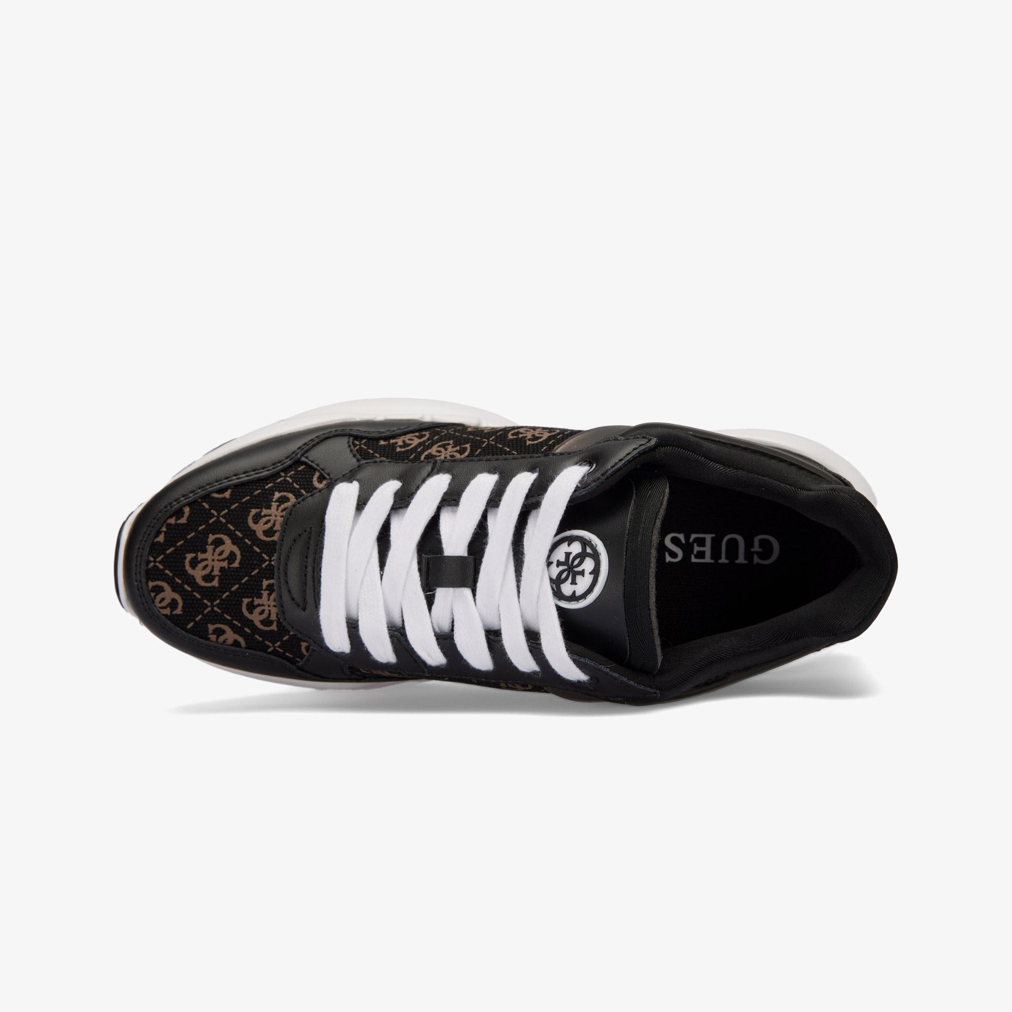 Guess Samra Logo Kadın Siyah Spor Ayakkabı