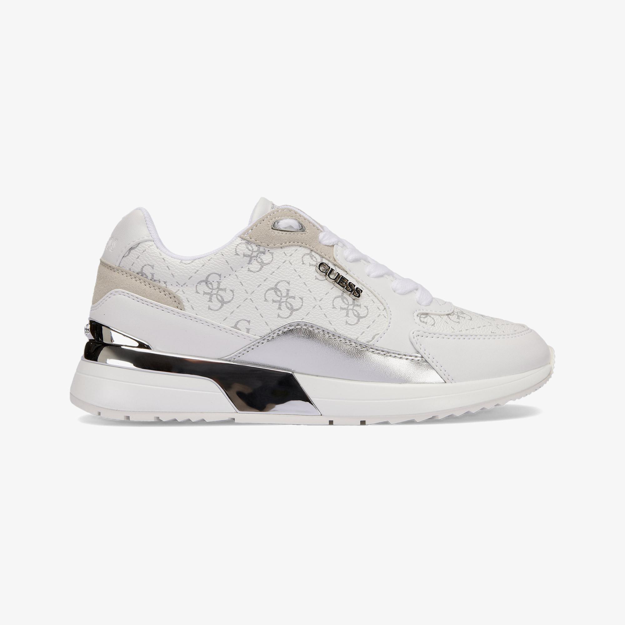 Guess Moxea Kadın Beyaz/Yeşil Spor Ayakkabı