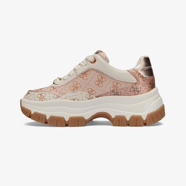  Guess Berrett Logo Kadın Pembe Spor Ayakkabı
