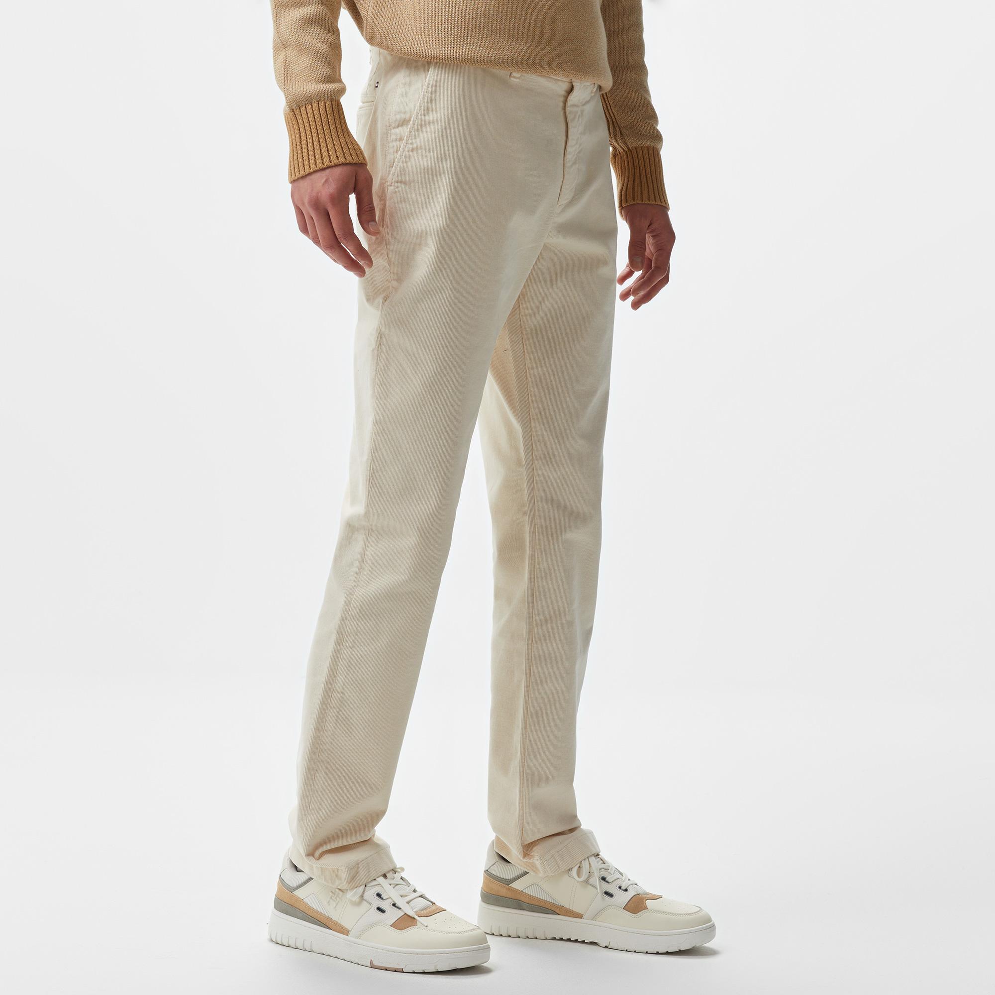 Tommy Hilfiger Denton Corduroy Gmd Erkek Bej Chino Pantolon