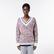 Lacoste Contrast Stripe V Neck Alpaga Sweater