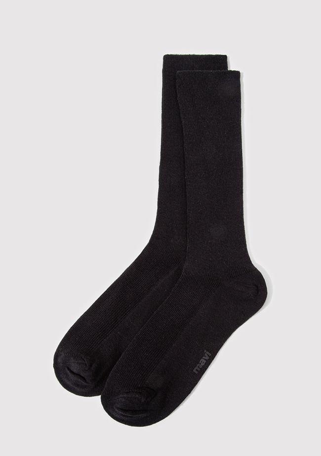  Mavi Siyah Soket Çorap 1911884-900