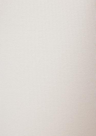  Mavi Yarı Fermuarlı Beyaz Tişört Fitted / Vücuda Oturan Kesim 1612869-80194