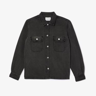  Lacoste Erkek Oversize Fit Gri Gömlek